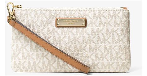 michael kors medium logo wrislet|Michael Kors wallet.